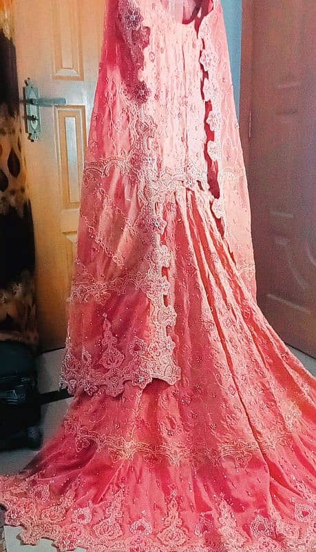 wedding lehenga, bridal wear or bridmaid, formal wedding wear, T-pink 4