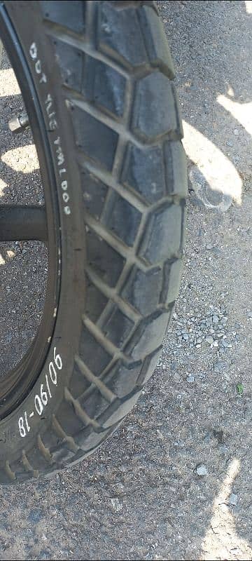 timsun tubless tyre 10 month use good condition . ao daikho  perfect 1