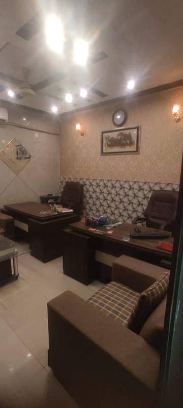 Furnished office for rent in Revenue society on main road for Visa setup travel tour and Real estate And Call centre 2