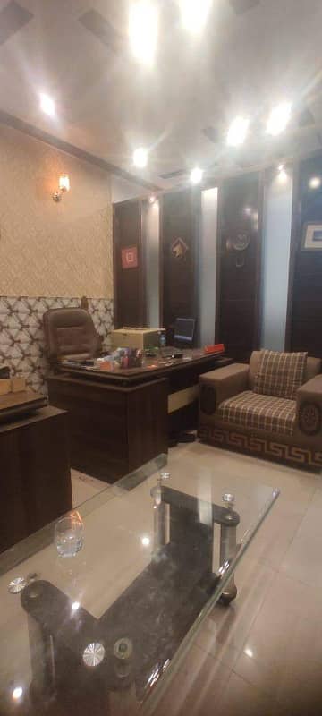 Furnished office for rent in Revenue society on main road for Visa setup travel tour and Real estate And Call centre 7