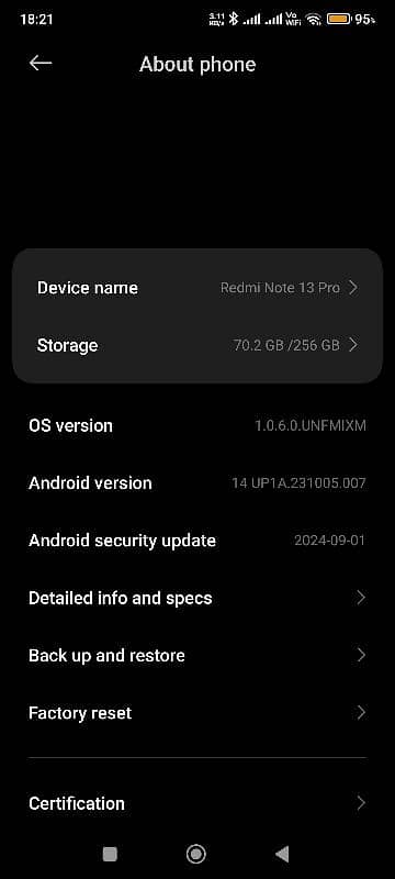 Note 13 pro 12gb 256 GB 4