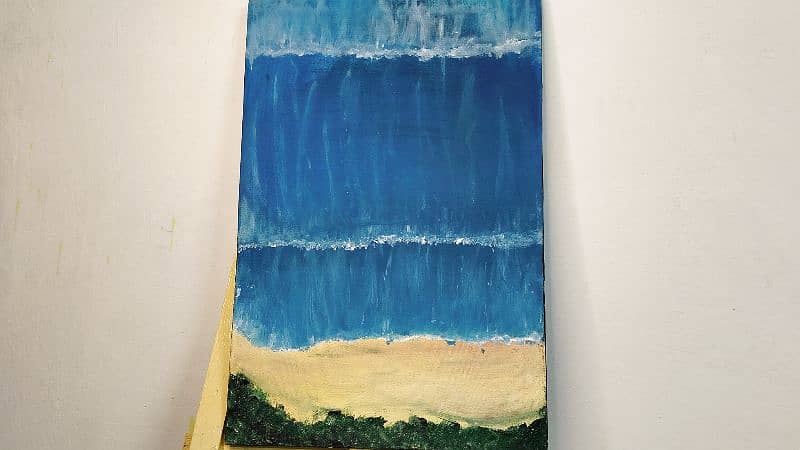 Sea Side acrylic painting 0