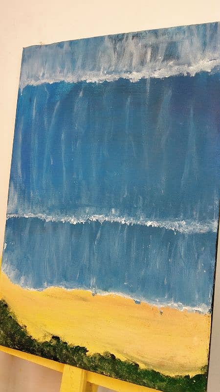 Sea Side acrylic painting 3