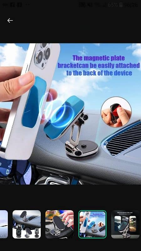 Magnetic Mobile holder for car 3