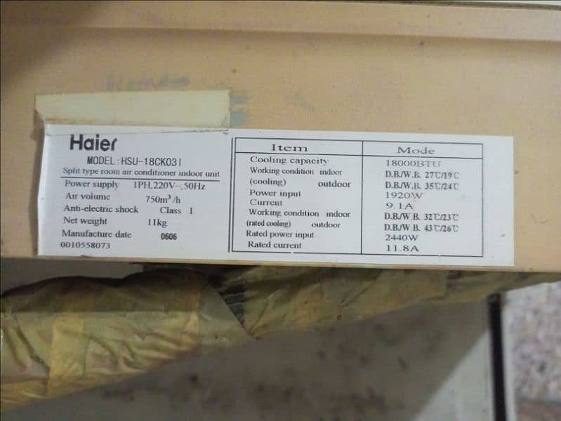 Haier Split Ac 2