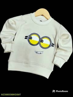 Stitched Fleece Printed Sweatshirt