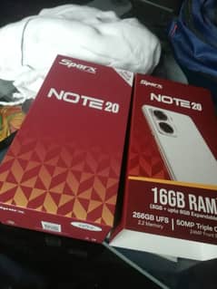 sparx note 20 8/256gb