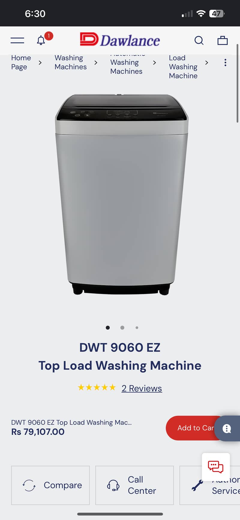 D awlance 9060EZ Automatic Washing Machine 5