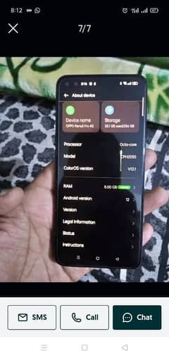 oppo reno3pro 8+5+256 belkul saf mobaile ha back change ha