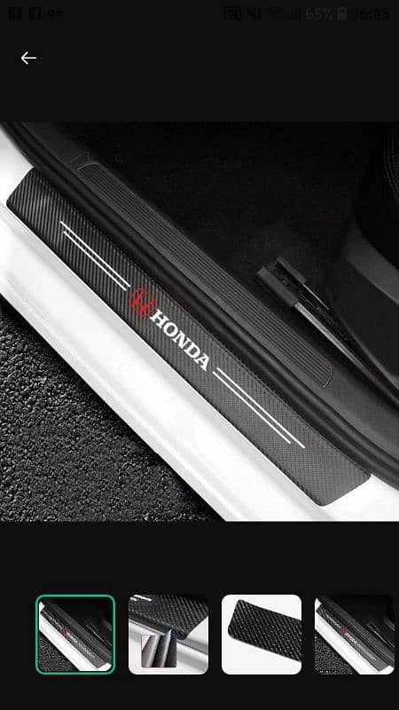 4pc alto,city, Honda,Toyota, door sill sticker 3d carbon fiber 3