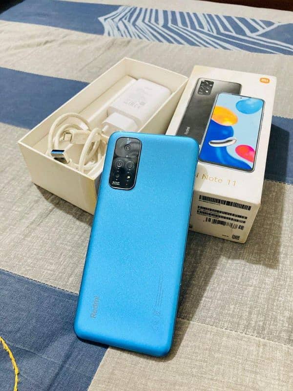 redme note 11 6+2/128 with box and charger pta official approved 0