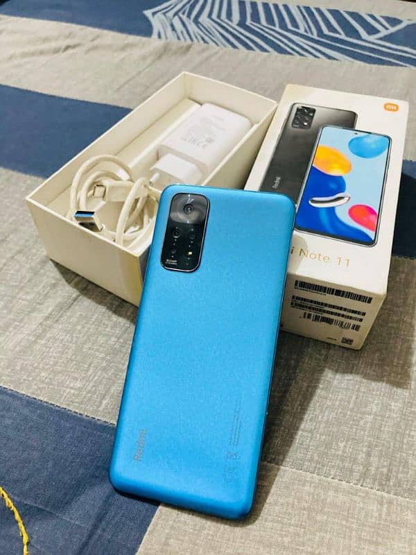 redme note 11 6+2/128 with box and charger pta official approved 1