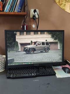 Lenovo 24 Inch LCD Monitor Neat and Clean