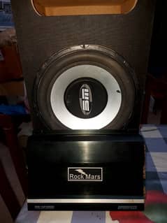 12 Inch Car Boom Box with 4800 Rock Mars Amplifier  As New