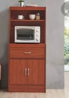 5'4" pure wood Microwave oven stand with multiple storage