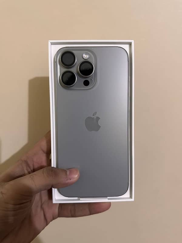 iPhone 15 Pro Max | Natural Titanium | PTA Approved | 256 GB 0