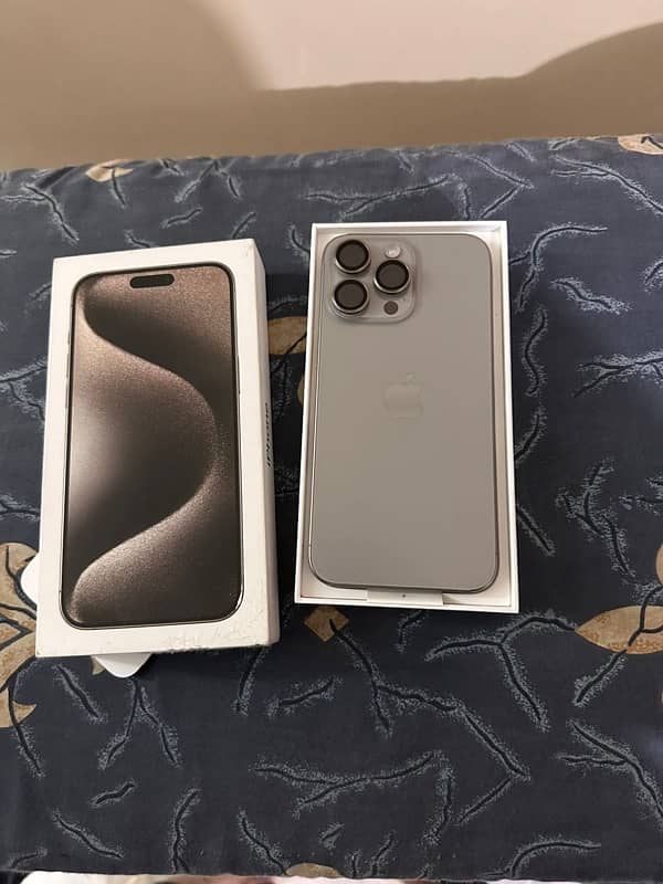 iPhone 15 Pro Max | Natural Titanium | PTA Approved | 256 GB 6