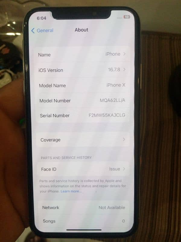 IPHONE X 64 GB PTA APPROVED (OFFICIAL) 2