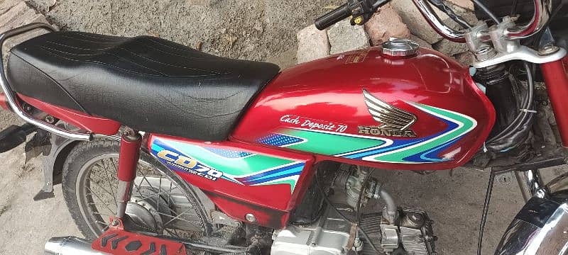 Honda CD 70 2018A Red Color 1