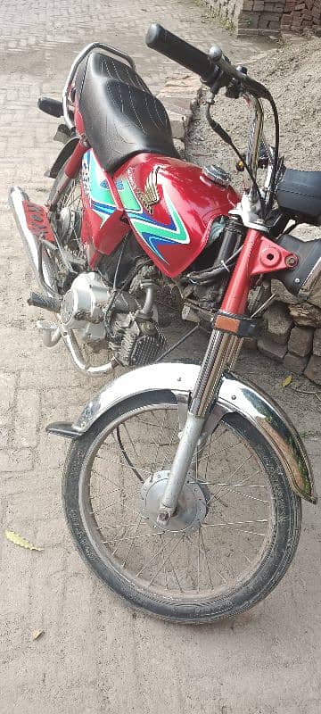 Honda CD 70 2018A Red Color 6