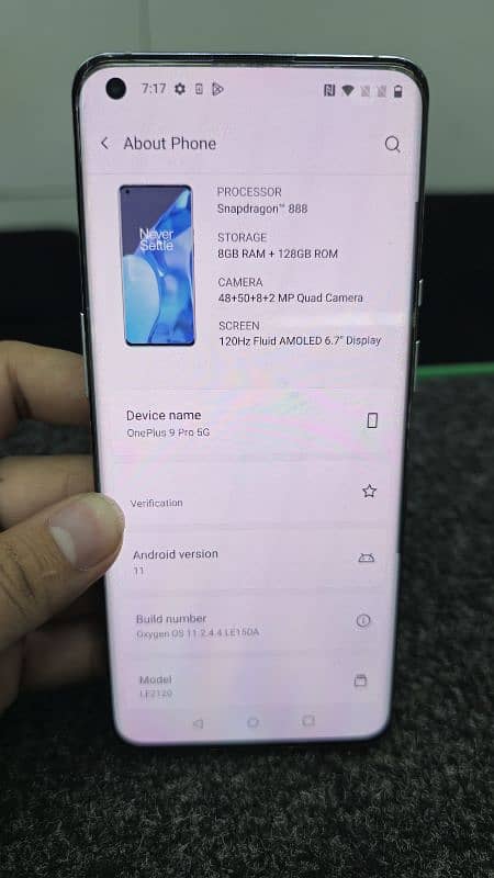 One Plus 9 Pro 8GB/128GB PTA Back Crack 3