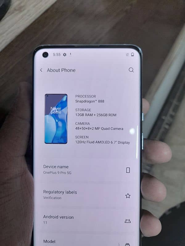 oneplus 9pro 12/256 gb 888 processor 10/10 condition pta Approve 1