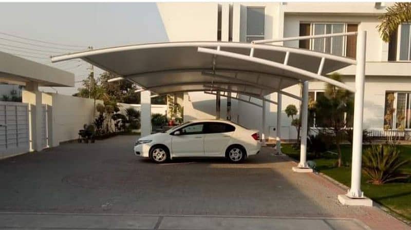 Car parking sheds in Pakistan - New parking design- Swimming pool shed 1