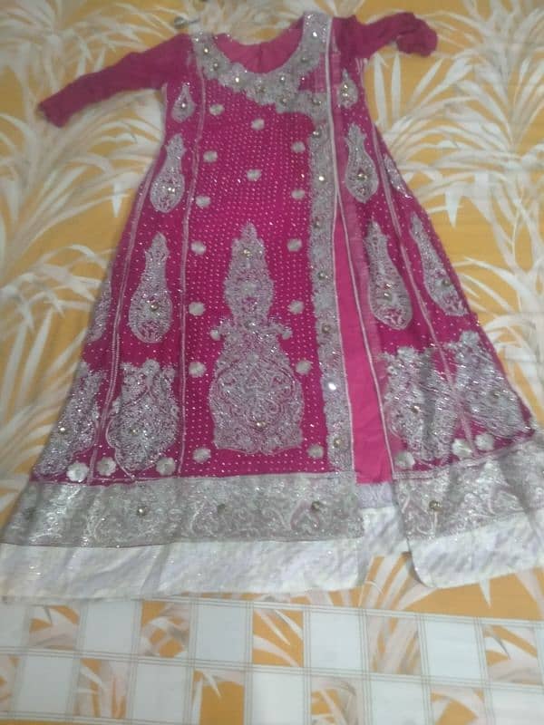 Anarkali style wedding dress one time us what's app(03438180186) 1