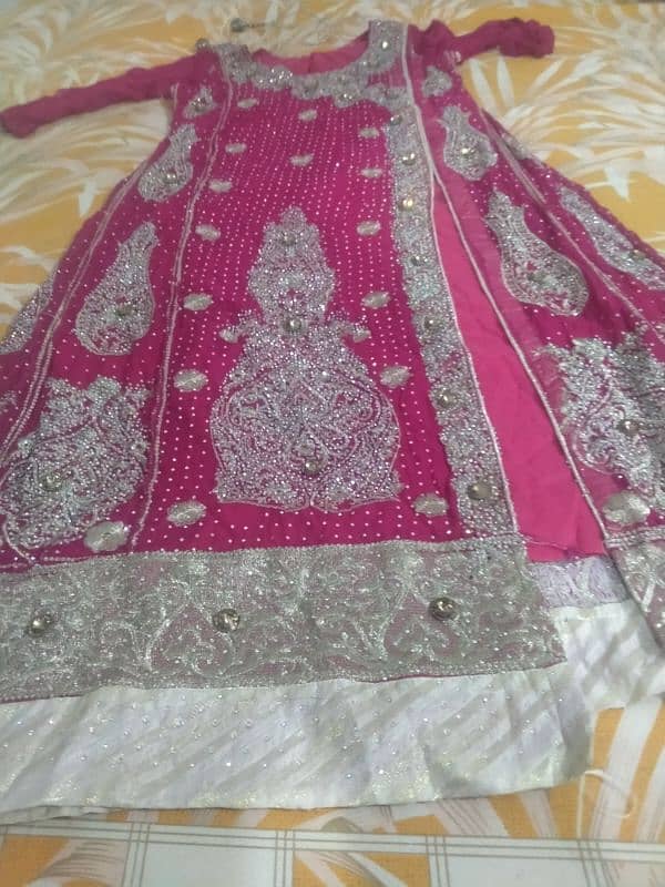 Anarkali style wedding dress one time us what's app(03438180186) 3