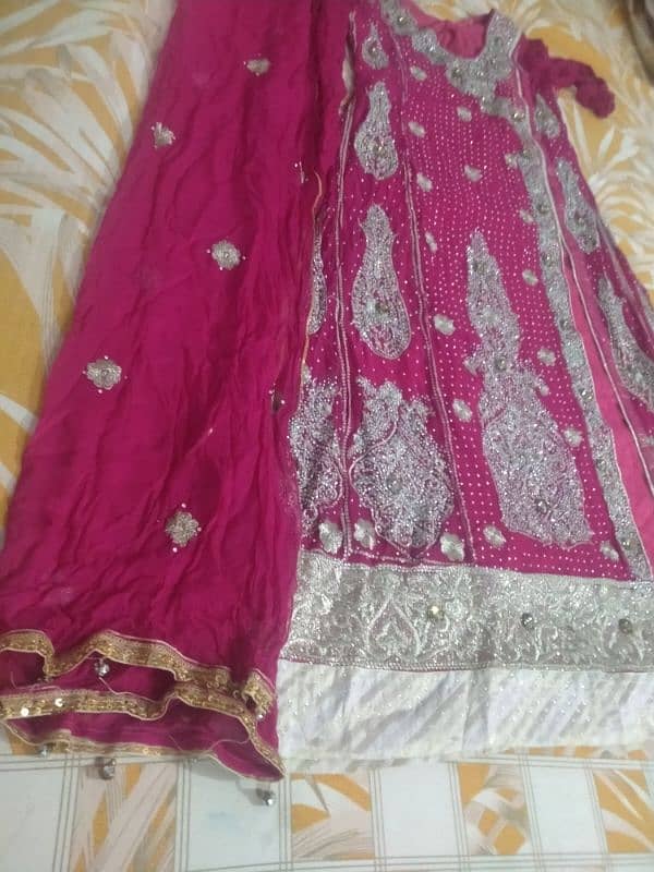 Anarkali style wedding dress one time us what's app(03438180186) 5