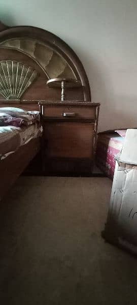 used bed side table mattress 0