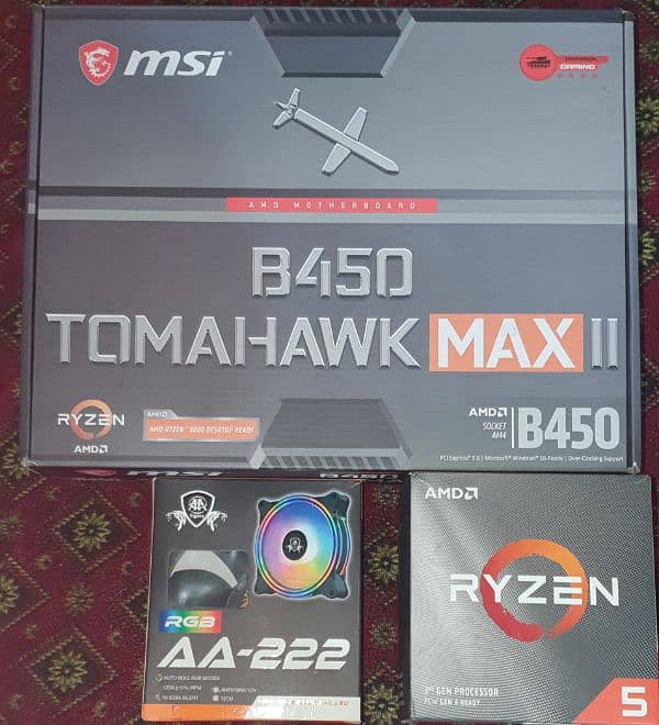 RYZEN 5 3600 RAM 32GB 3200 mhz RX 580.8gb 620 psu tharmaltake case 2