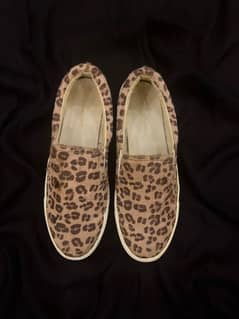 American Eagle Leopard Print Slip On Sneakers Original