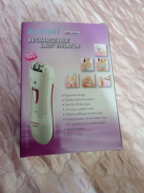 Orignal Kemei Rechargeable Lady Epilator 4