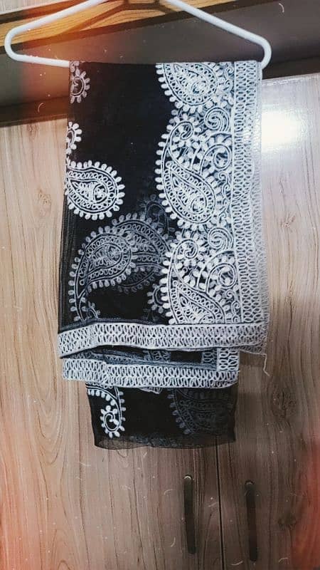 New, embroidery Dupatta, Net dupatta 3