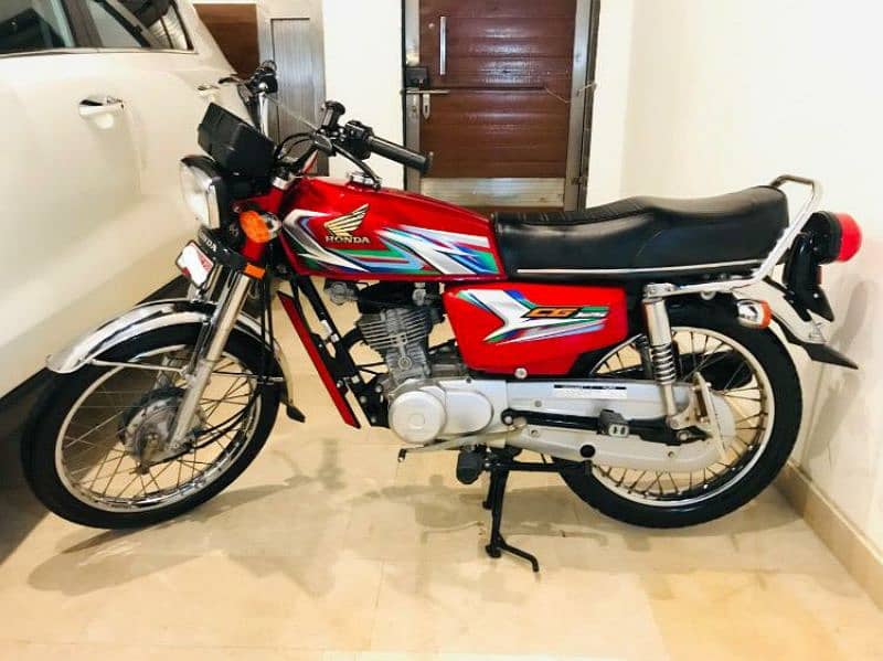 Honda CG 125 red Color 3