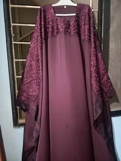 Beautiful Butterfly style Abaya with staller