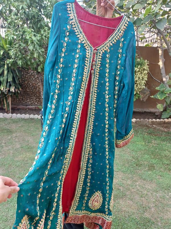 11 years age girl  front open gouta and zare dress 1