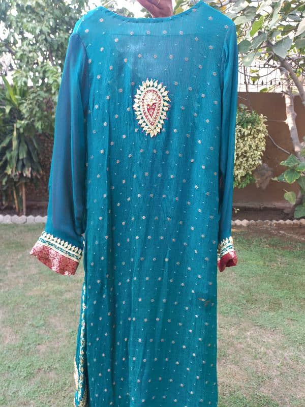 11 years age girl  front open gouta and zare dress 2