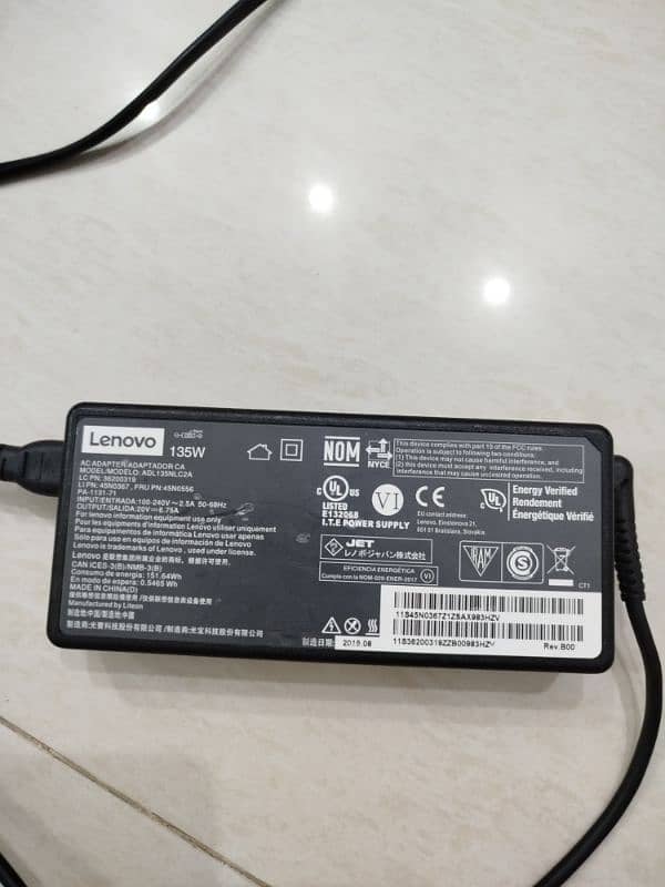 Lenovo original charger 135W for sale in Lahore 0