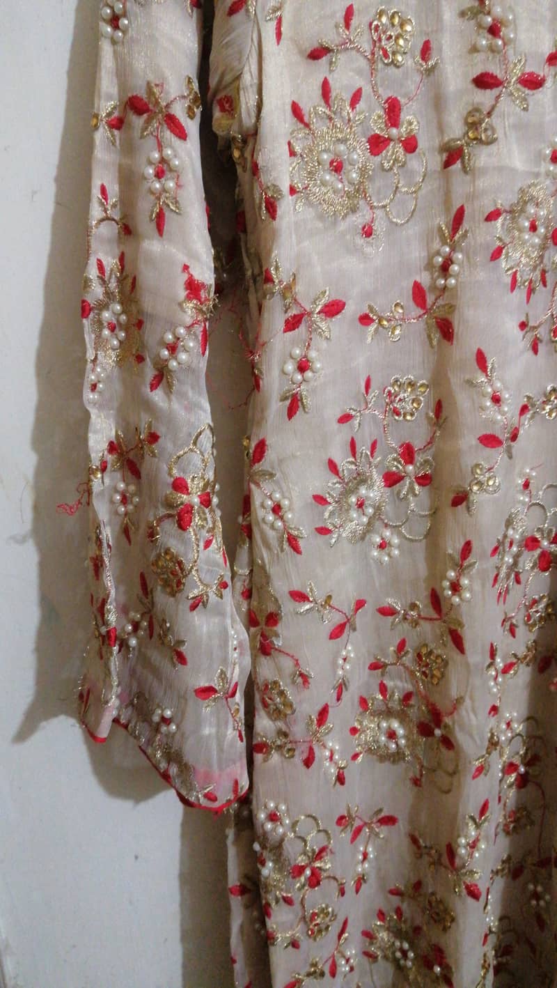 Fully Embroidered Shirt with Stone Work 2