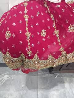 1 time used lehnga like a new red colour very pretty