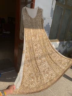 Bridal Walima Pure Fabric Dress Only 3 time used