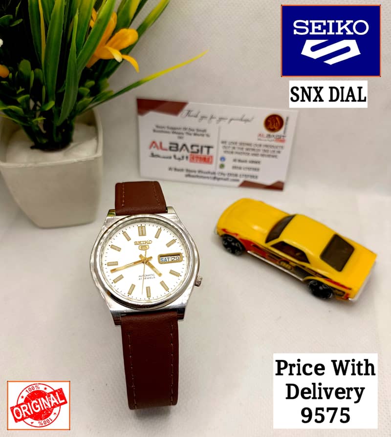 SEIKO 5 CITIZENS ORIENT AUTOMATIC MEN WRIST WATCH 03161737353 13