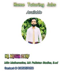 Home tutoring Jobs