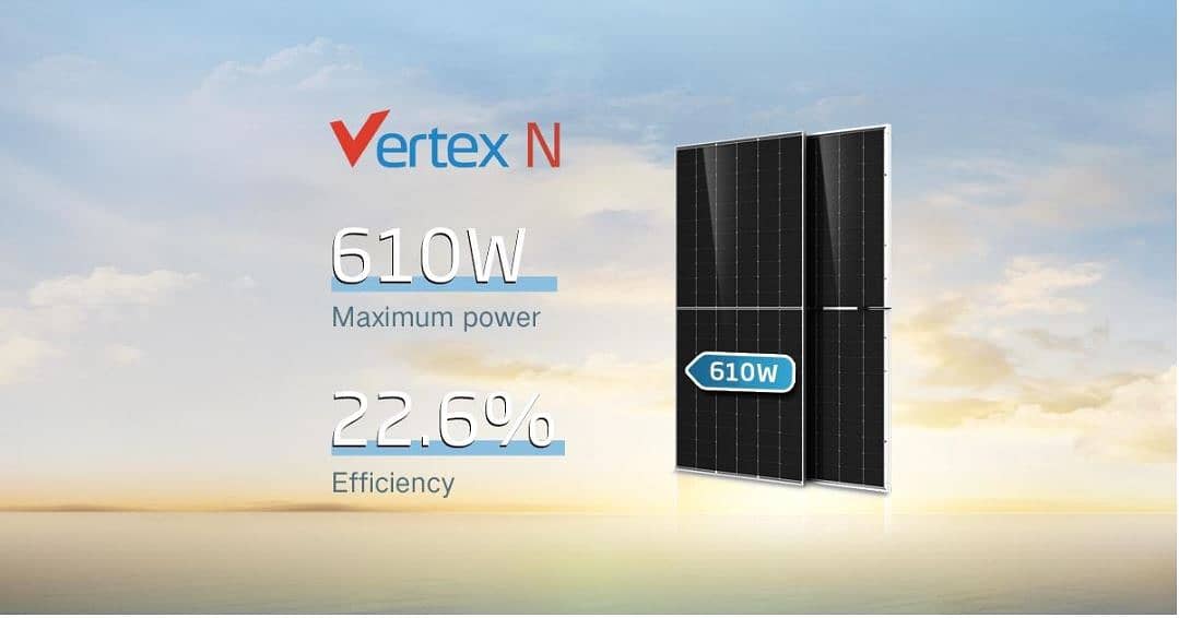 TRINA VERTEX 610 WATTS N TYPE BIFACIAL TOPCON SOLAR PANEL 0