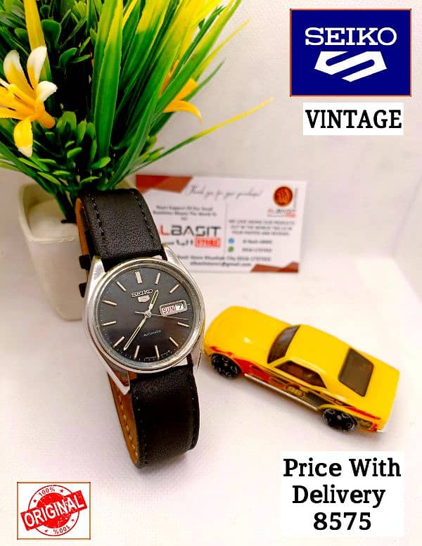 SEIKO 5 CITIZENS ORIENT AUTOMATIC MEN WRIST WATCH 03161737353 3