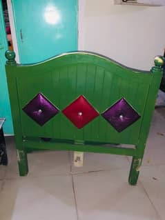 Diyar,Deodar single bed with Mattres