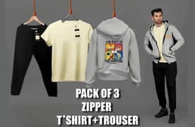 _WINTER COLLECTION COMPLETE SUIT_3 in 1 ZIPPER HOODI+TSHIRT+TROUSER_ 0