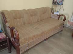 wooden 5 seater sofa set